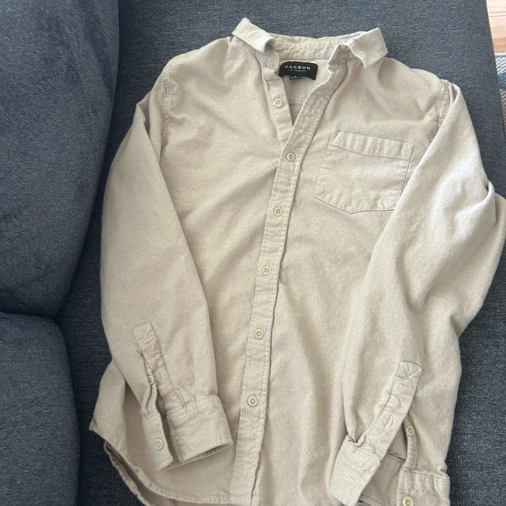 PacSun Beige Flannel